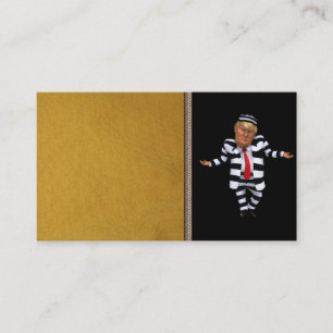 Trump in Prison Wear Business Card