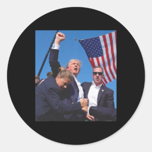 Trump Ination Attempt  Classic Round Sticker