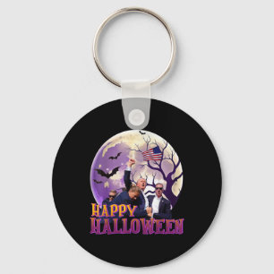 Trump Ination Attempt Photo Happy Halloween Trump Key Ring