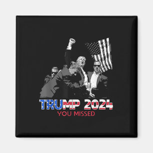 Trump Ination Bloody Ear Butler Trump Xou Missed Magnet