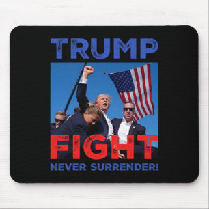 Trump Ination Tee Donald Trump Shooting Fight Trum Mouse Pad