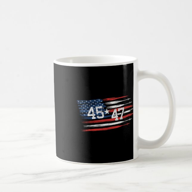 Trump Inauguration 45 47 Election  Coffee Mug (Right)