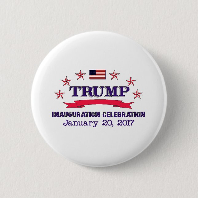 Trump Inauguration 6 Cm Round Badge (Front)