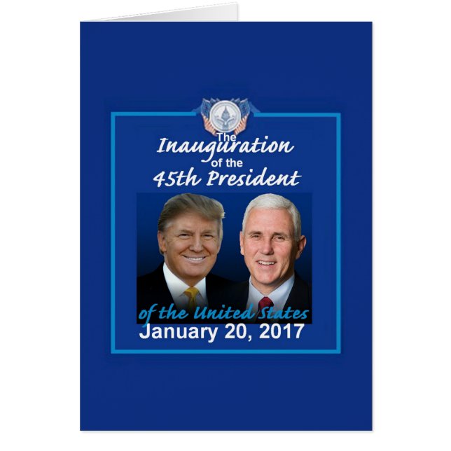 TRUMP Inauguration Card (Front)