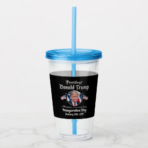 Trump Inauguration Day 2025 47th USA President Acrylic Tumbler