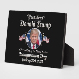 Trump Inauguration Day 2025 47th USA President Plaque