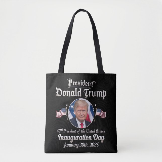 Trump Inauguration Day 2025 47th USA President Tote Bag (Front)