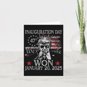 Trump Inauguration Day 2025 President Donald Trump Card
