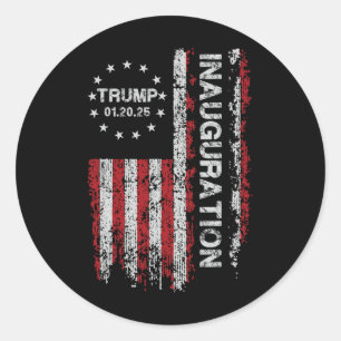 Trump Inauguration Day 2025 President Memorabilia  Classic Round Sticker