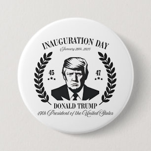 Trump Inauguration Day 2025 Proud Maga 7.5 Cm Round Badge