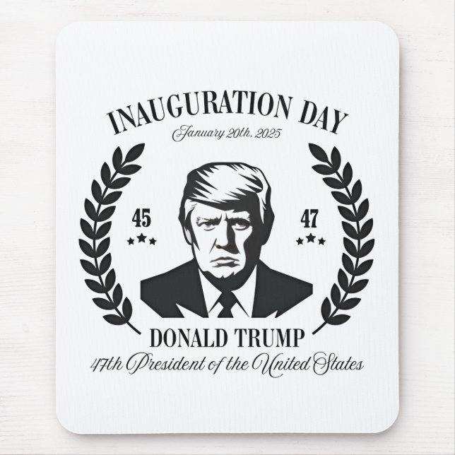 Trump Inauguration Day 2025 Proud Maga  Mouse Pad (Front)