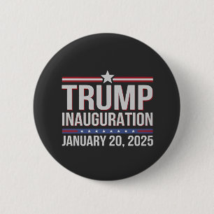Trump inauguration Day January 2025 President  6 Cm Round Badge