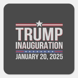 Trump inauguration Day January 2025 President  Square Sticker