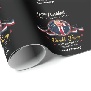 Trump Inauguration Jan 20th, 2025 Celebrations Wrapping Paper