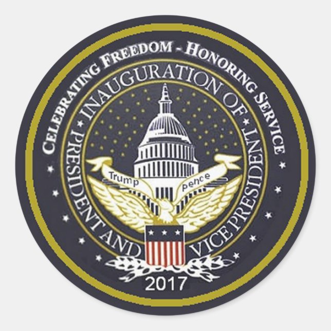 TRUMP Inauguration Sticker (Front)