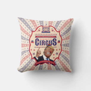 Trump Is A Clown - Vintage Circus Poster Cushion
