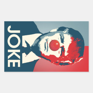 Trump is a Joke - Anti-Trump Propaganda Rectangular Sticker