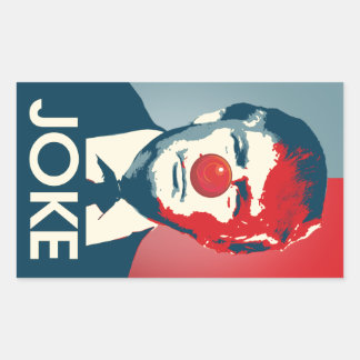 Trump is a Joke - Anti-Trump Propaganda Rectangular Sticker