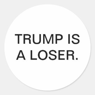 TRUMP IS A LOSER Hankamer Artjunkhaus SAVE THE USA Classic Round Sticker