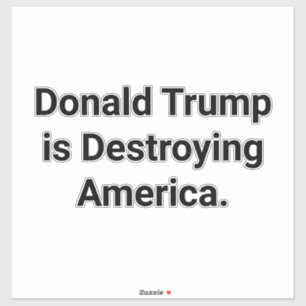 Trump is Destroying America Hankamer Artjunkhaus