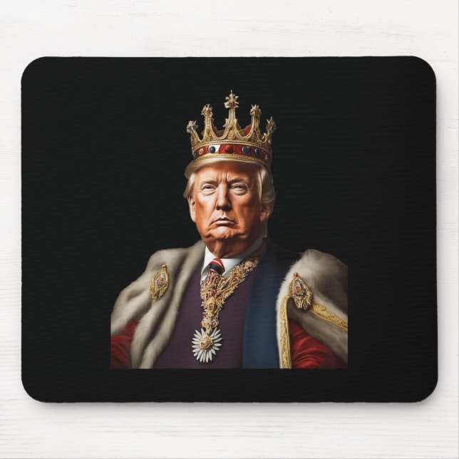 Trump Is King Long Live The King American Flag Pat Mouse Pad (Front)