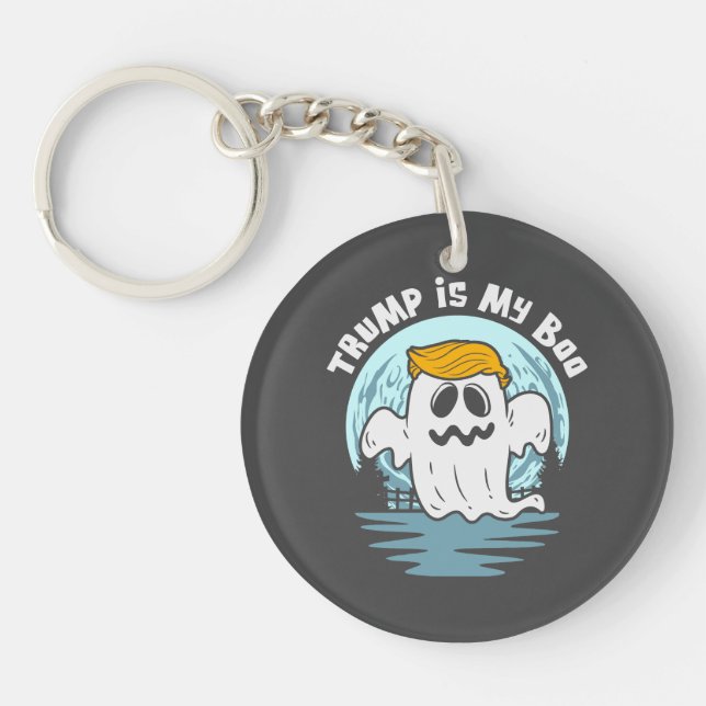 Trump is my Boo! Election Key Ring (Front)