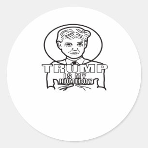 Trump Is My Homeboy. Classic Round Sticker