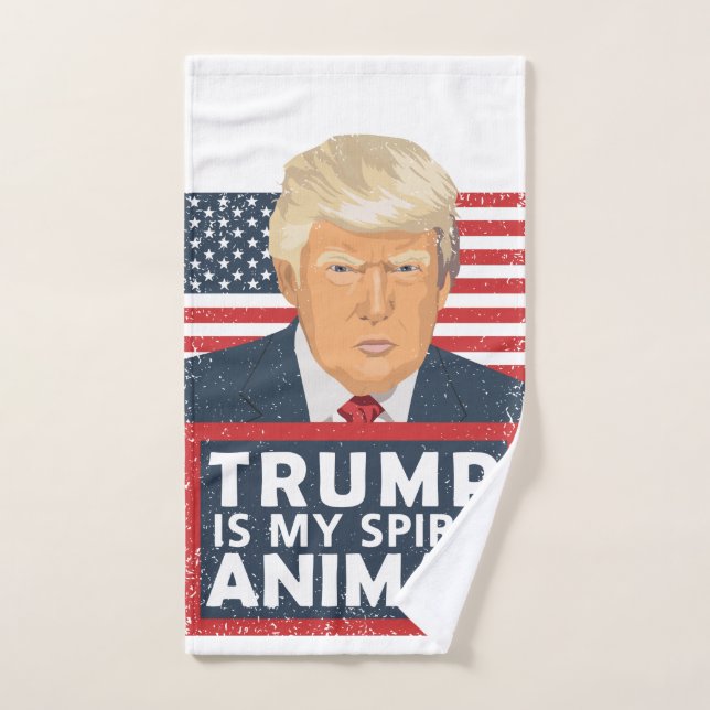 Trump is My Spirit Animal Funny Hand Towel (Hand Towel)