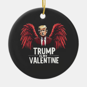 Trump is my Valentine Inauguration Day Maga Ceramic Tree Decoration