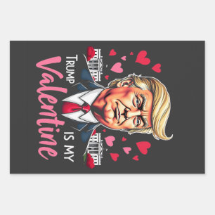 Trump is My Valentine Inauguration Day President Wrapping Paper Sheet