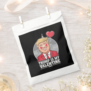 Trump is My Valentine Retro Valentines Day Favour Bags