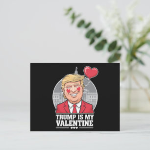 Trump is My Valentine Retro Valentines Day  Postcard