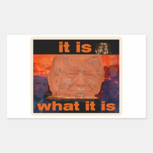Trump It Is What It Is Rectangular Sticker