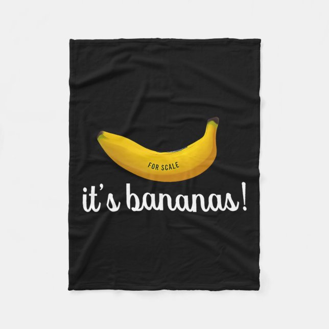Trump It's Banana (for Scale) Funny  Fleece Blanket (Front)