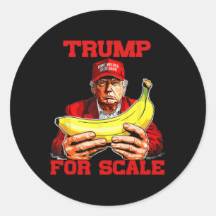 Trump Its Banana (for Scale) Starship Funny 3  Classic Round Sticker