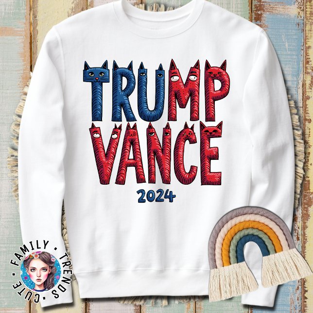 Trump JD Vance 2024 Cat  Sweatshirt (Creator Uploaded)