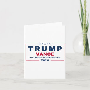 Trump Jd Vance Vp Make America Great Once Again! 2 Card