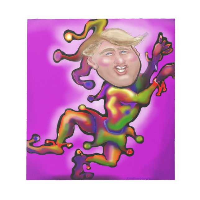 Trump Jester Notepad (Front)