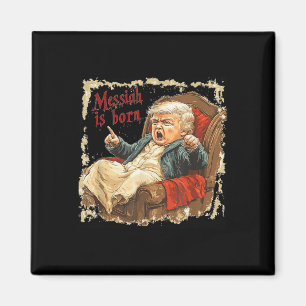 Trump Jesus Christ Ugly Christmas Magnet