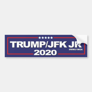 TRUMP JFK JR 2020 bumper sticker
