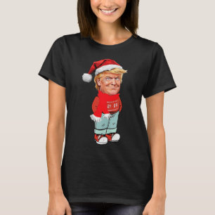 Trump Just A Chill Guy Funny Christmas Design  T-Shirt