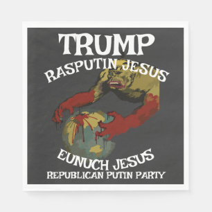 Trump Kaiser Bill German Dictator FascistCzar Napkin