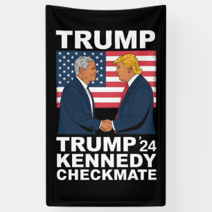 Trump Kennedy Checkmate 2024 Vote Trump Kennedy  Banner