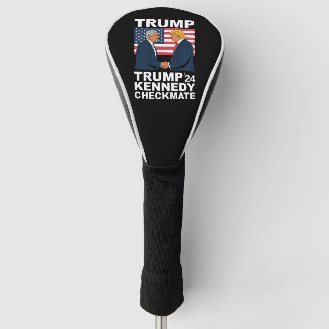 Trump Kennedy Checkmate 2024 Vote Trump Kennedy  Golf Head Cover (Front)