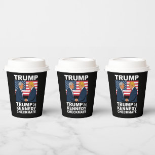 Trump Kennedy Checkmate 2024 Vote Trump Kennedy  Paper Cups