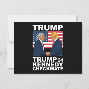 Trump Kennedy Checkmate 2024 Vote Trump Kennedy Postcard