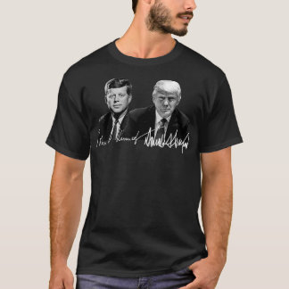 Trump Kennedy Donald Trump US Presidents Signature T-Shirt