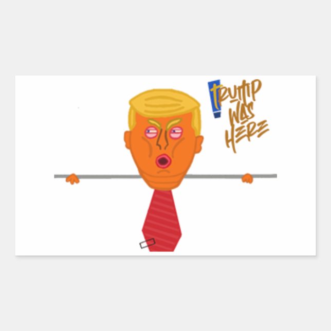 Trump Kilroy Light Rectangular Sticker (Front)