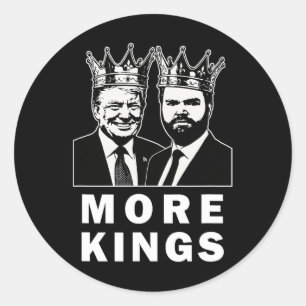 Trump King Patriotic Independence Day 4th Of July  Classic Round Sticker