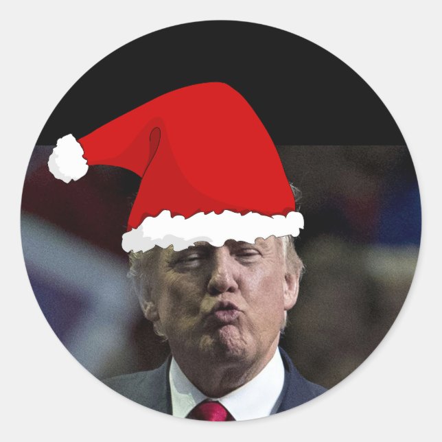 TRUMP KISS CHRISTMAS STICKERS (Front)